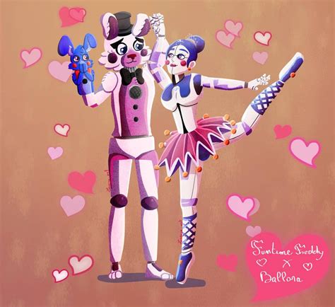 funtime freddy x ballora|freddy x ballora stething.